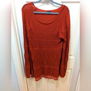 Rust Orange Knit Sweater